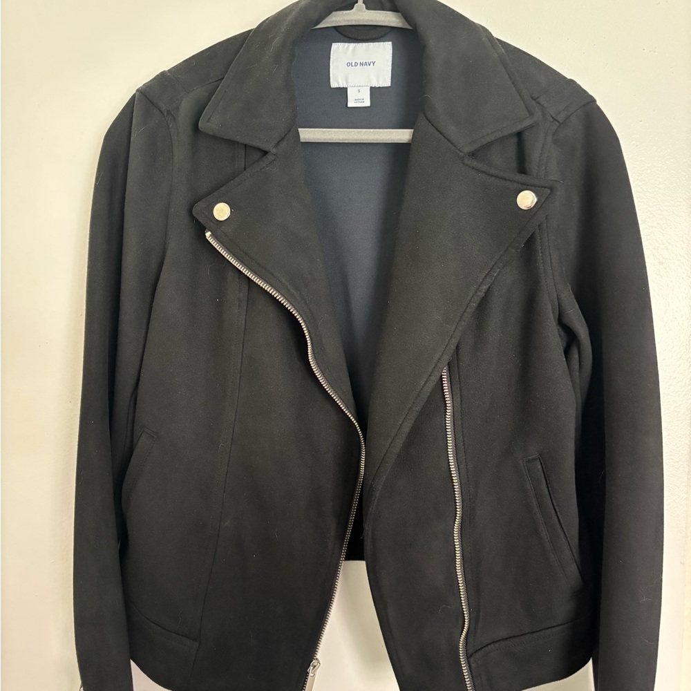 Old Navy Women's black suede Jacket